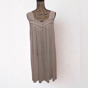 Vintage 1970s Silk Essence Night Gown Women's Size L